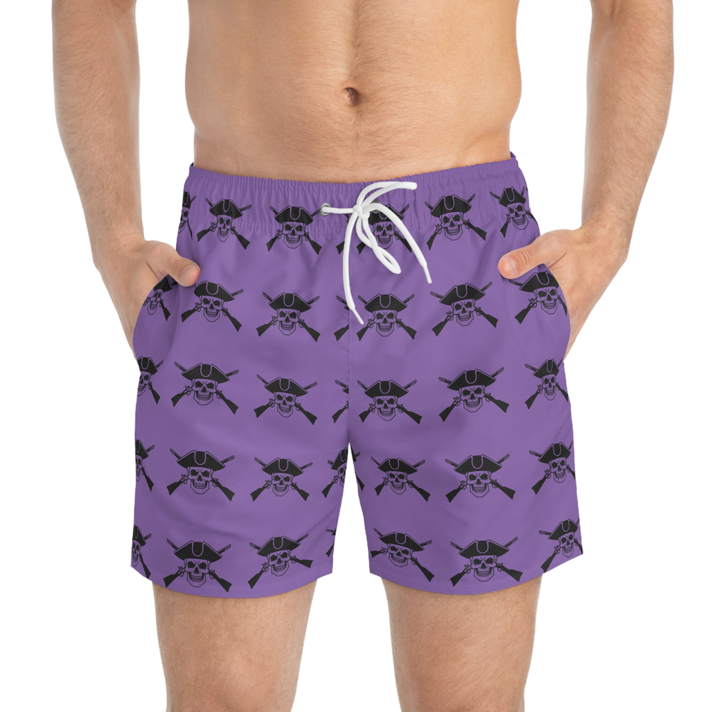 Rowdy Swim Trunks, Fun Summer Shorts, Beachwear for Men, AOP Swimwear, Cool Gift for Beach Lovers