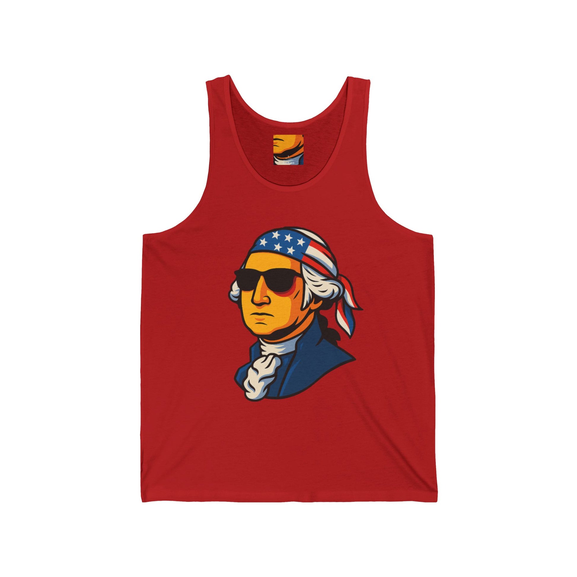 George Washington Meme Unisex Tank Top, Funny Fourth of July Shirt, Patriotic Apparel, Gift for History Lovers, Summer Essential
