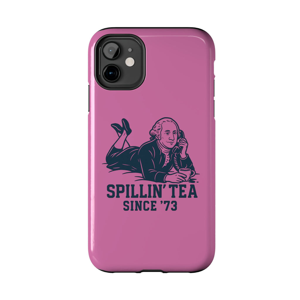 Copy of Spillin' Tea Phone Case, Tough Phone Cases for History Lovers, Unique Gift, Durable Phone Cover, Trendy Accessories