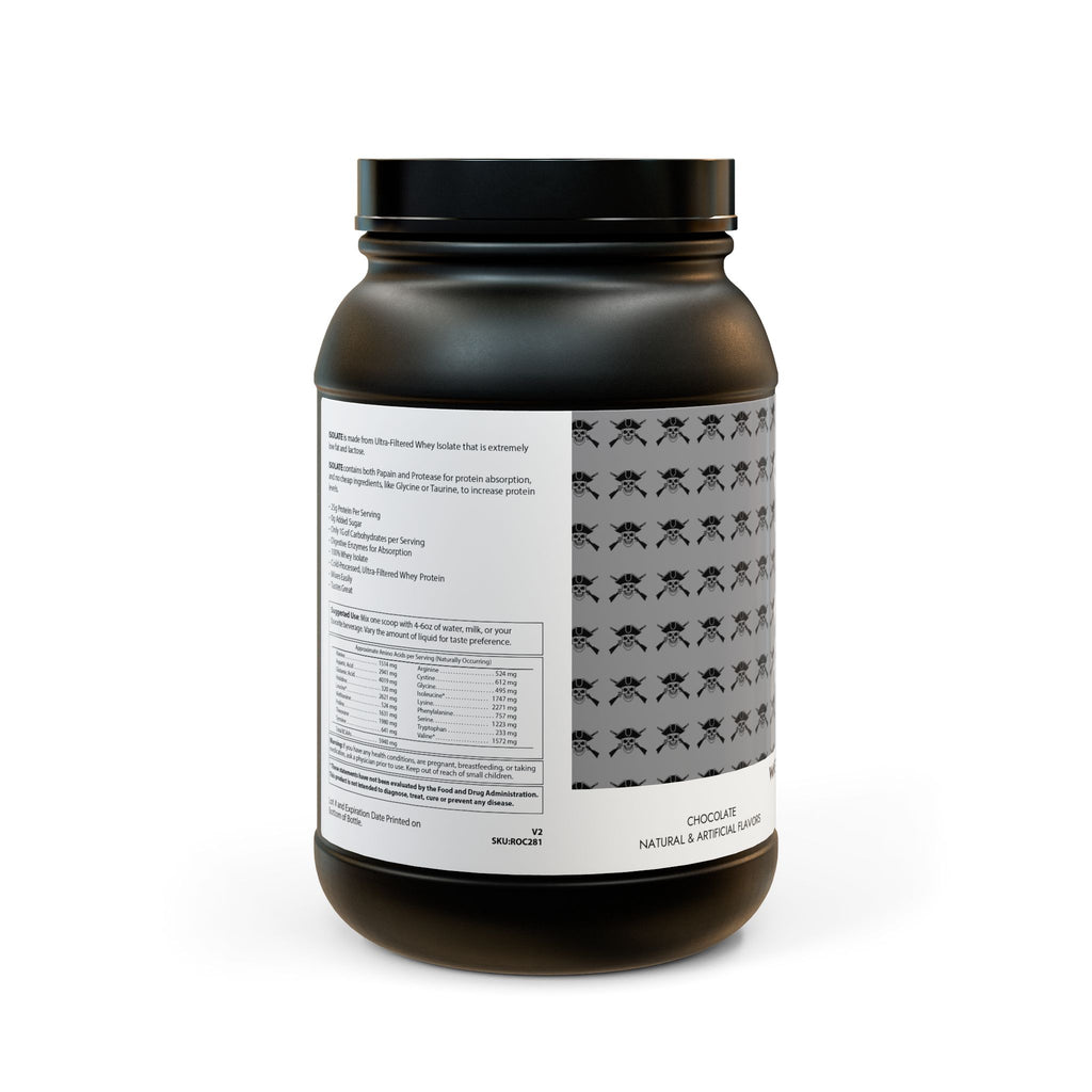 Chocolate Whey Isolate Protein Supplement (907g, 2lb)