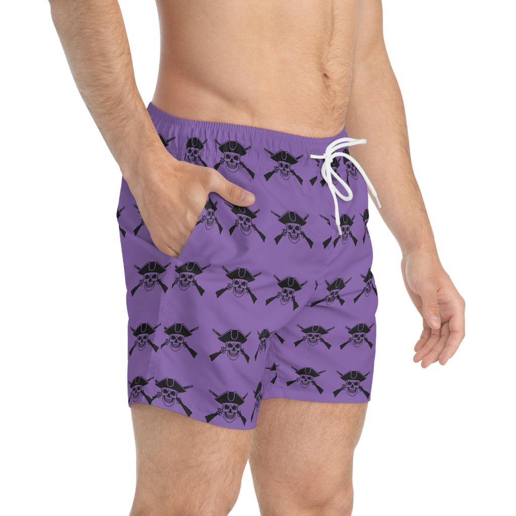 Rowdy Swim Trunks, Fun Summer Shorts, Beachwear for Men, AOP Swimwear, Cool Gift for Beach Lovers
