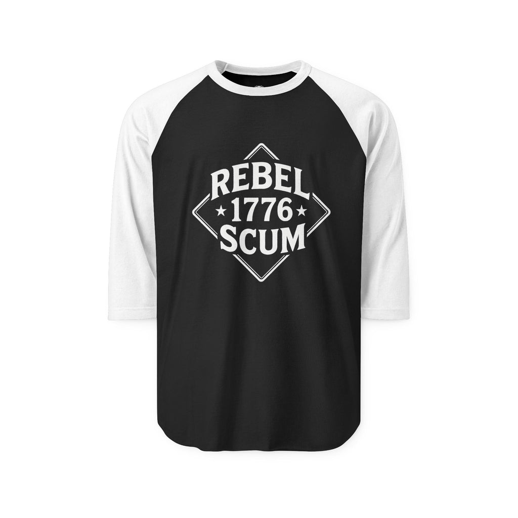 Rebel 1776 Unisex Raglan Shirt, Casual Tee, Vintage Shirt, Gift for Patriots, Independence Day Apparel, Everyday Wear