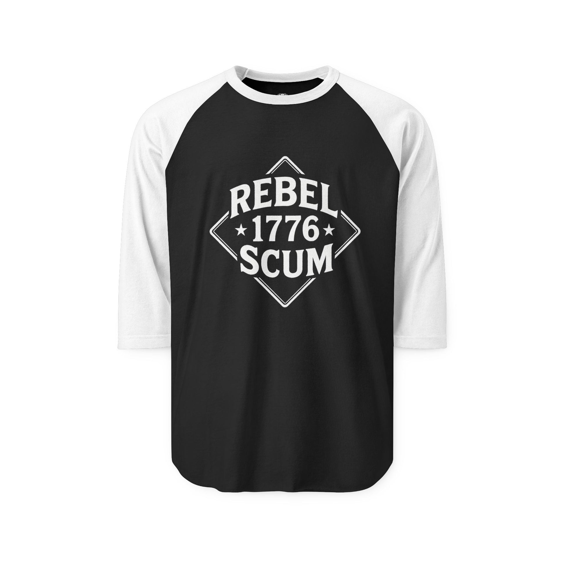 Rebel 1776 Unisex Raglan Shirt, Casual Tee, Vintage Shirt, Gift for Patriots, Independence Day Apparel, Everyday Wear