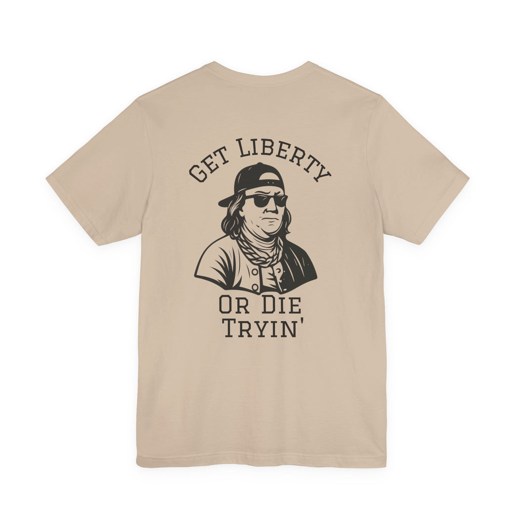 Liberty Graphic Tee - Unisex Jersey Shirt, Casual Wear, Gift for Freedom Lovers, Cool Summer Style, Statement T-Shirt