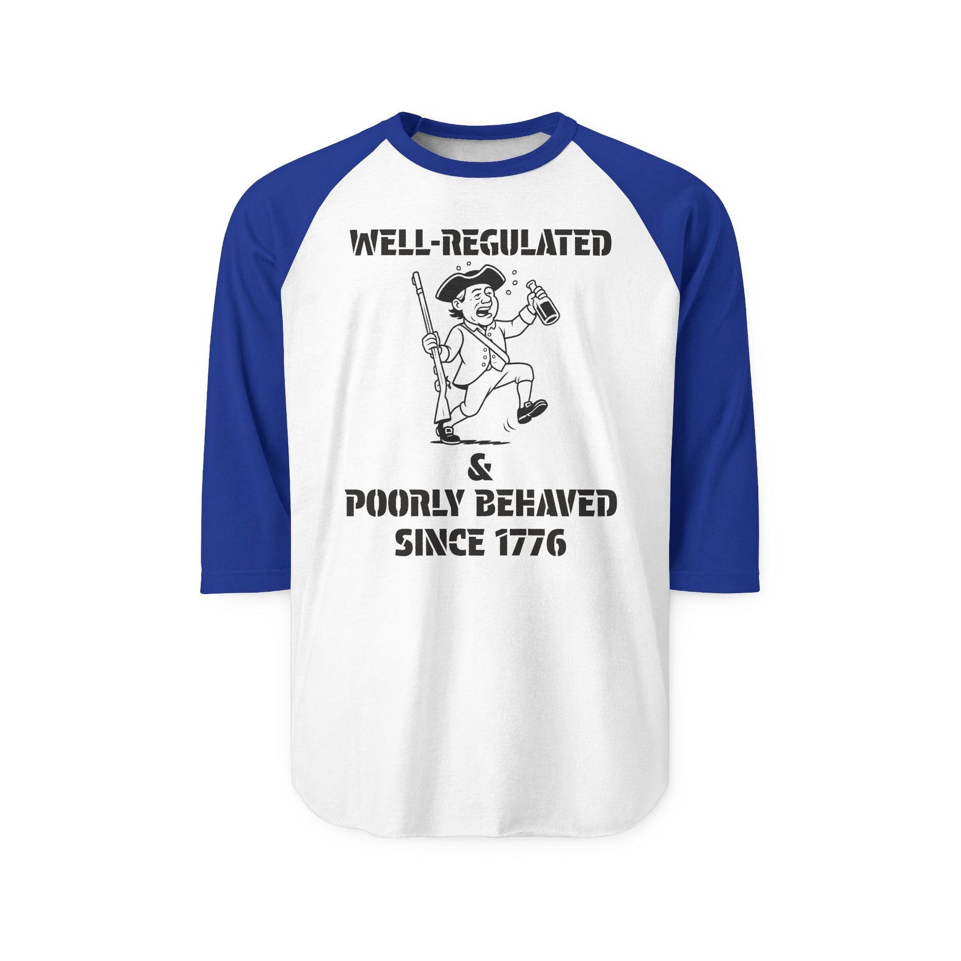Poorly Behaved Three-Quarter Sleeve Raglan Shirt