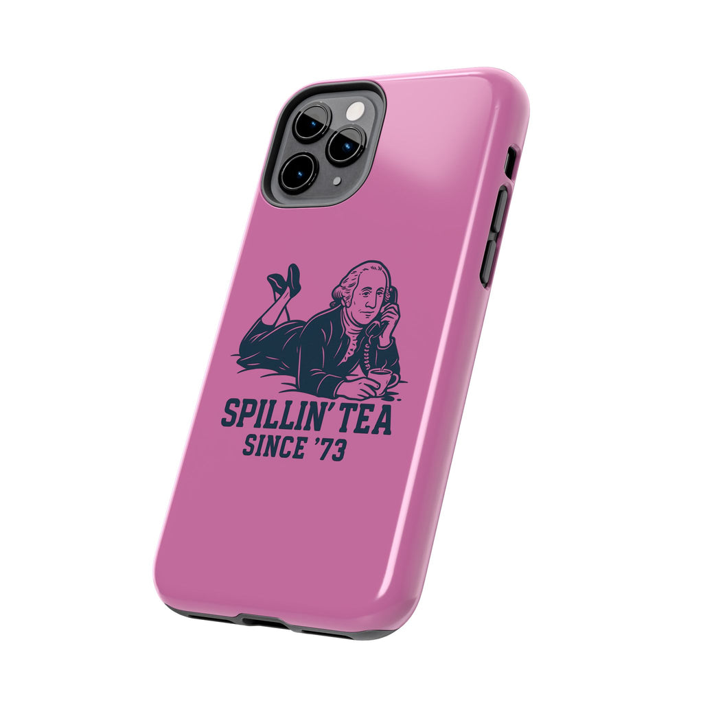 Copy of Spillin' Tea Phone Case, Tough Phone Cases for History Lovers, Unique Gift, Durable Phone Cover, Trendy Accessories