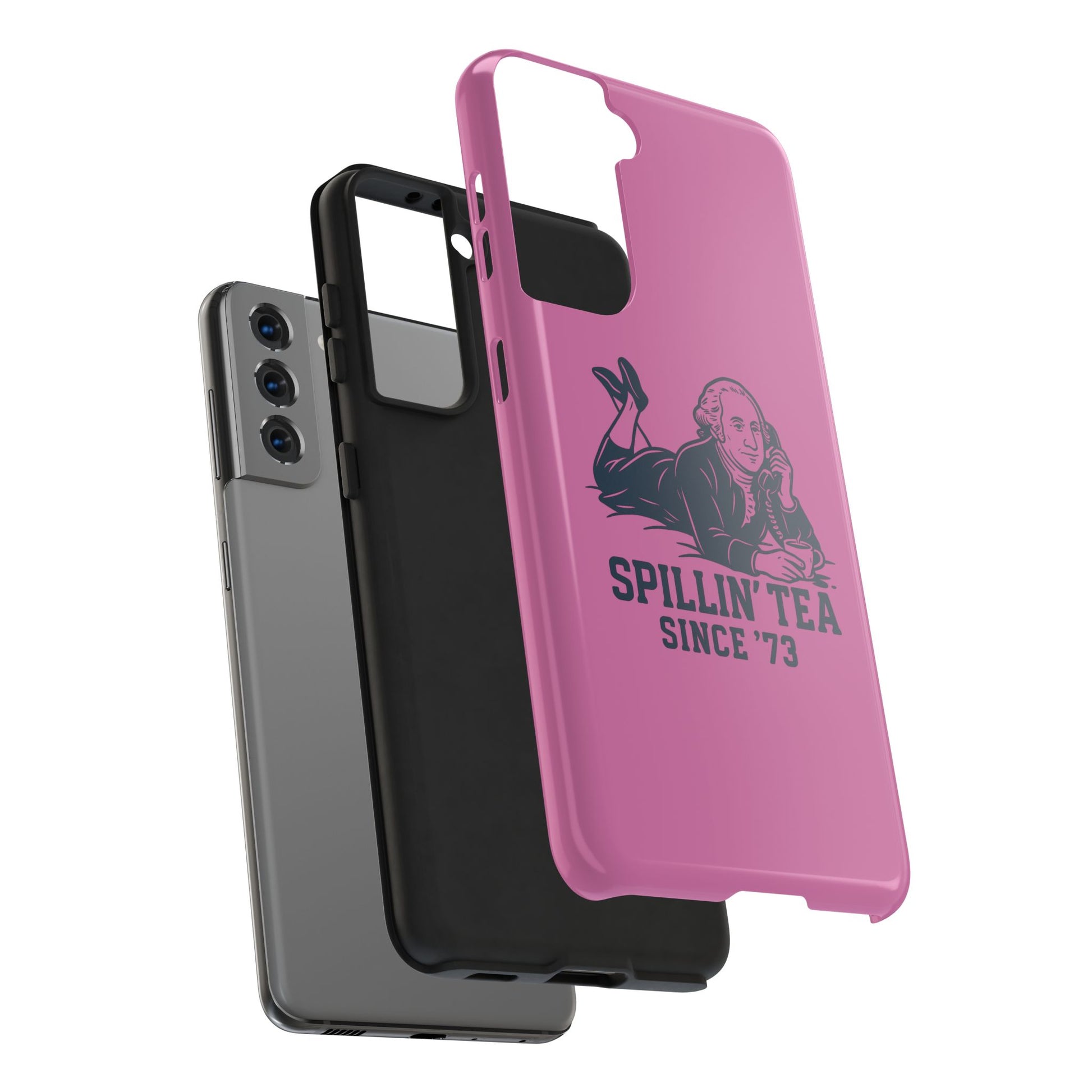 Copy of Spillin' Tea Phone Case, Tough Phone Cases for History Lovers, Unique Gift, Durable Phone Cover, Trendy Accessories