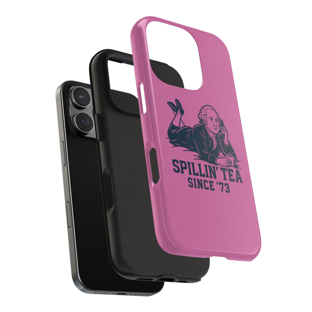 Copy of Spillin' Tea Phone Case, Tough Phone Cases for History Lovers, Unique Gift, Durable Phone Cover, Trendy Accessories