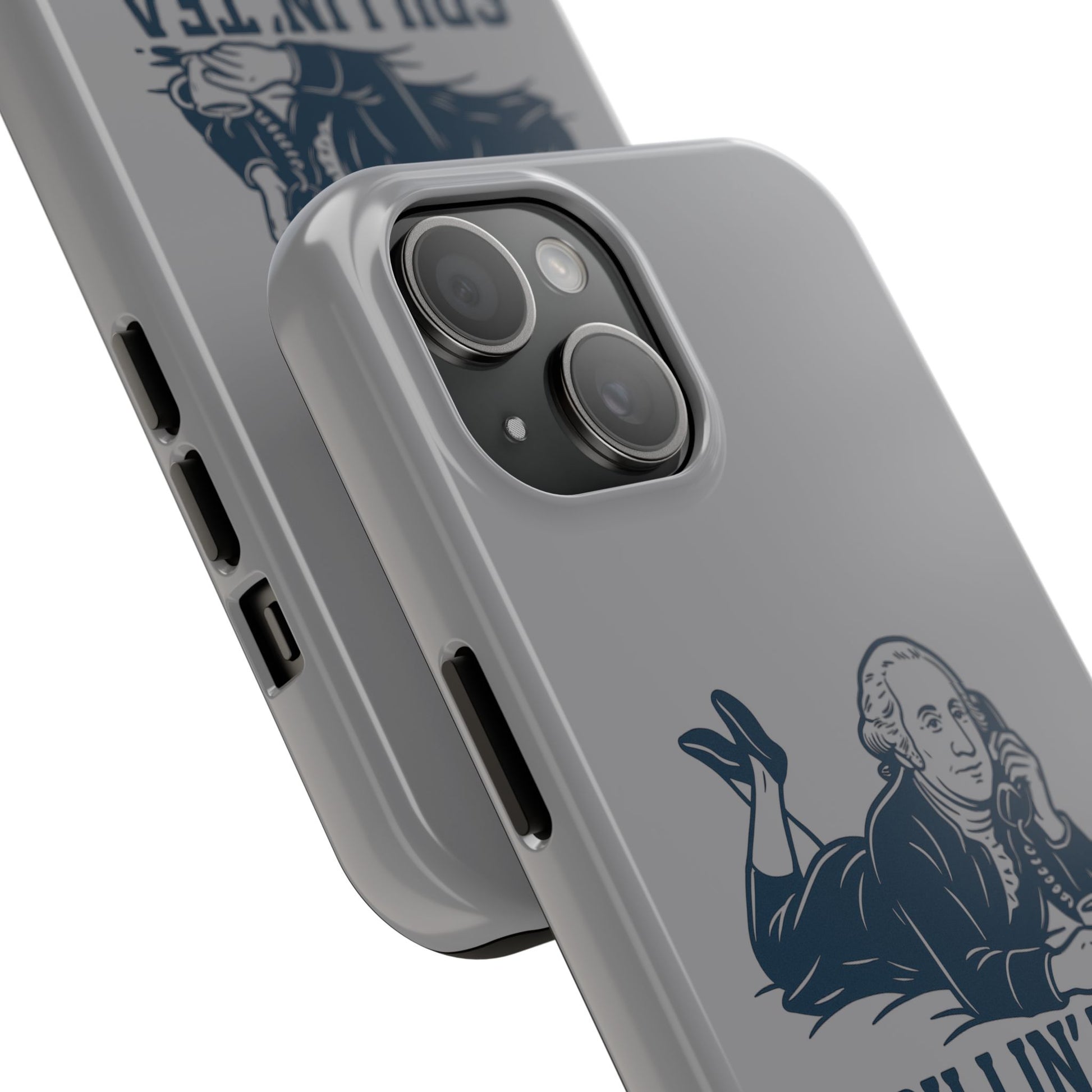 Spillin' Tea Phone Case, Tough Phone Cases for History Lovers, Unique Gift, Durable Phone Cover, Trendy Accessories