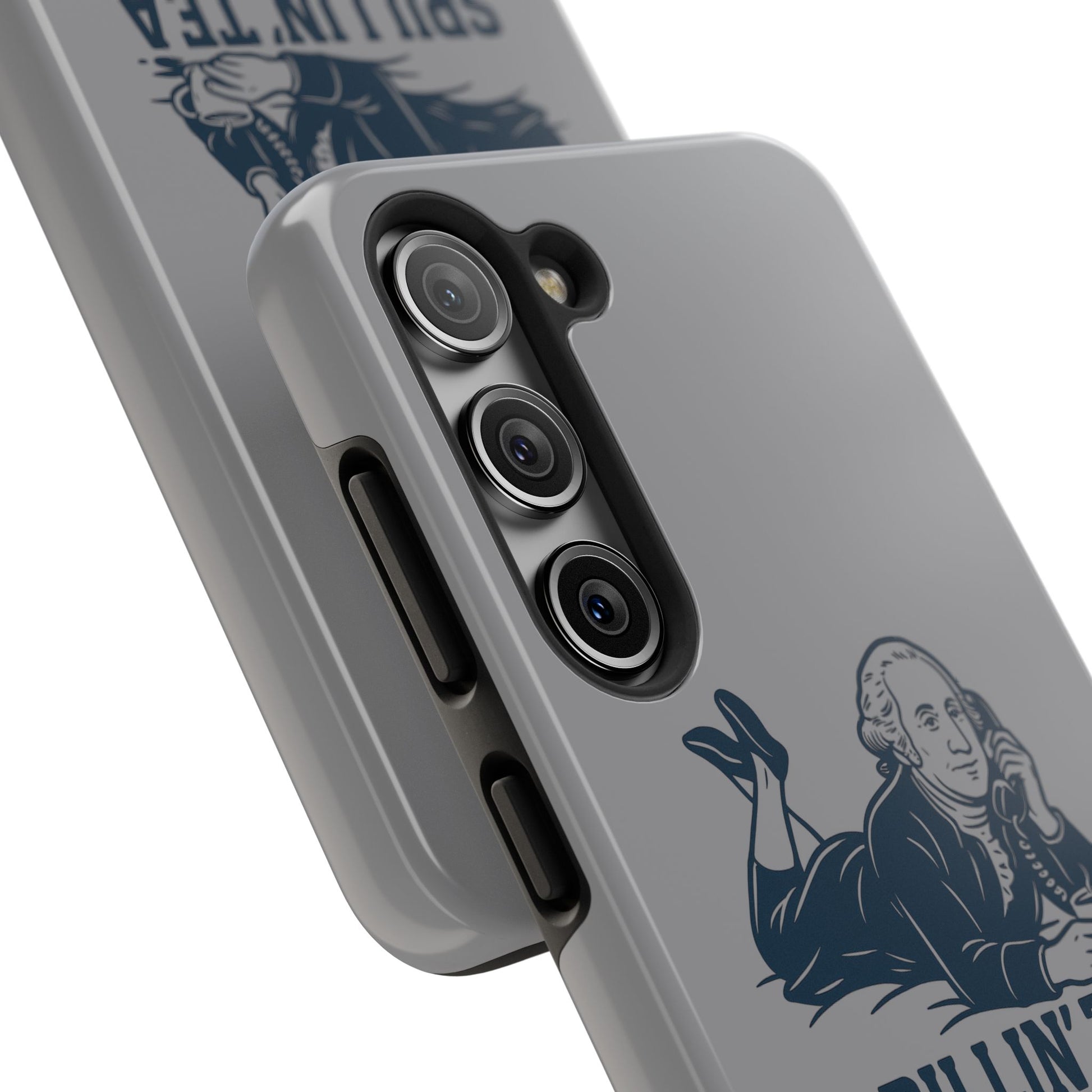 Spillin' Tea Phone Case, Tough Phone Cases for History Lovers, Unique Gift, Durable Phone Cover, Trendy Accessories