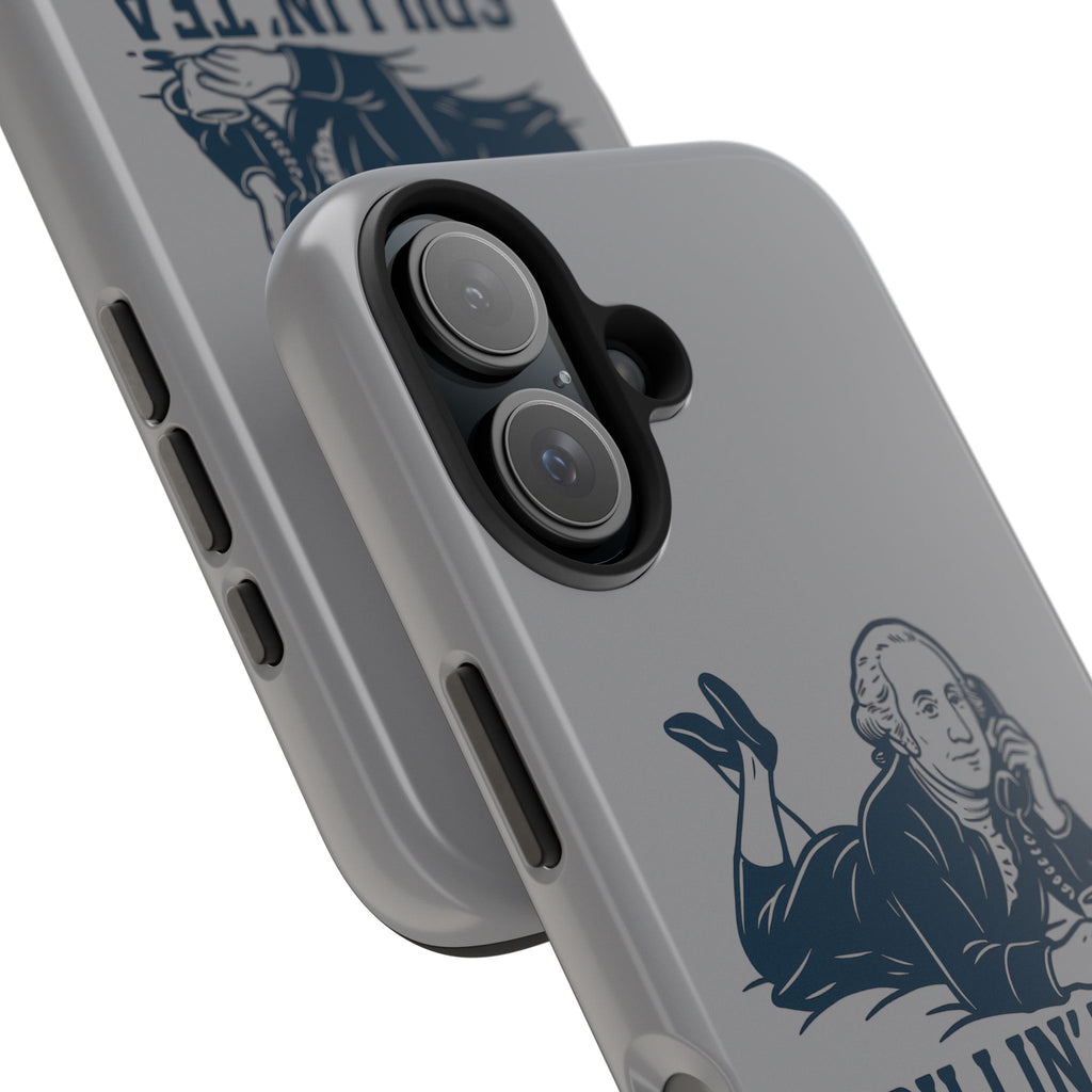 Spillin' Tea Phone Case, Tough Phone Cases for History Lovers, Unique Gift, Durable Phone Cover, Trendy Accessories