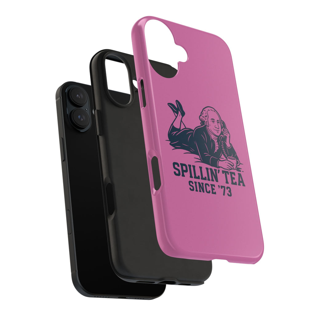 Copy of Spillin' Tea Phone Case, Tough Phone Cases for History Lovers, Unique Gift, Durable Phone Cover, Trendy Accessories