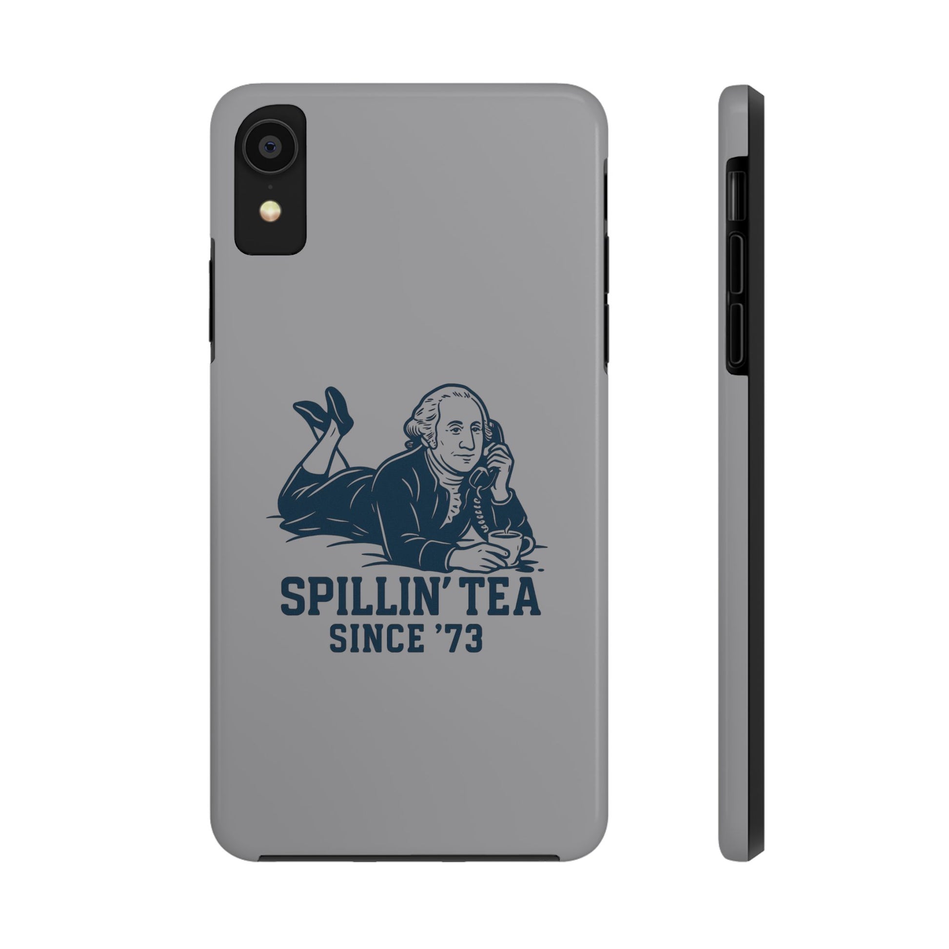 Spillin' Tea Phone Case, Tough Phone Cases for History Lovers, Unique Gift, Durable Phone Cover, Trendy Accessories