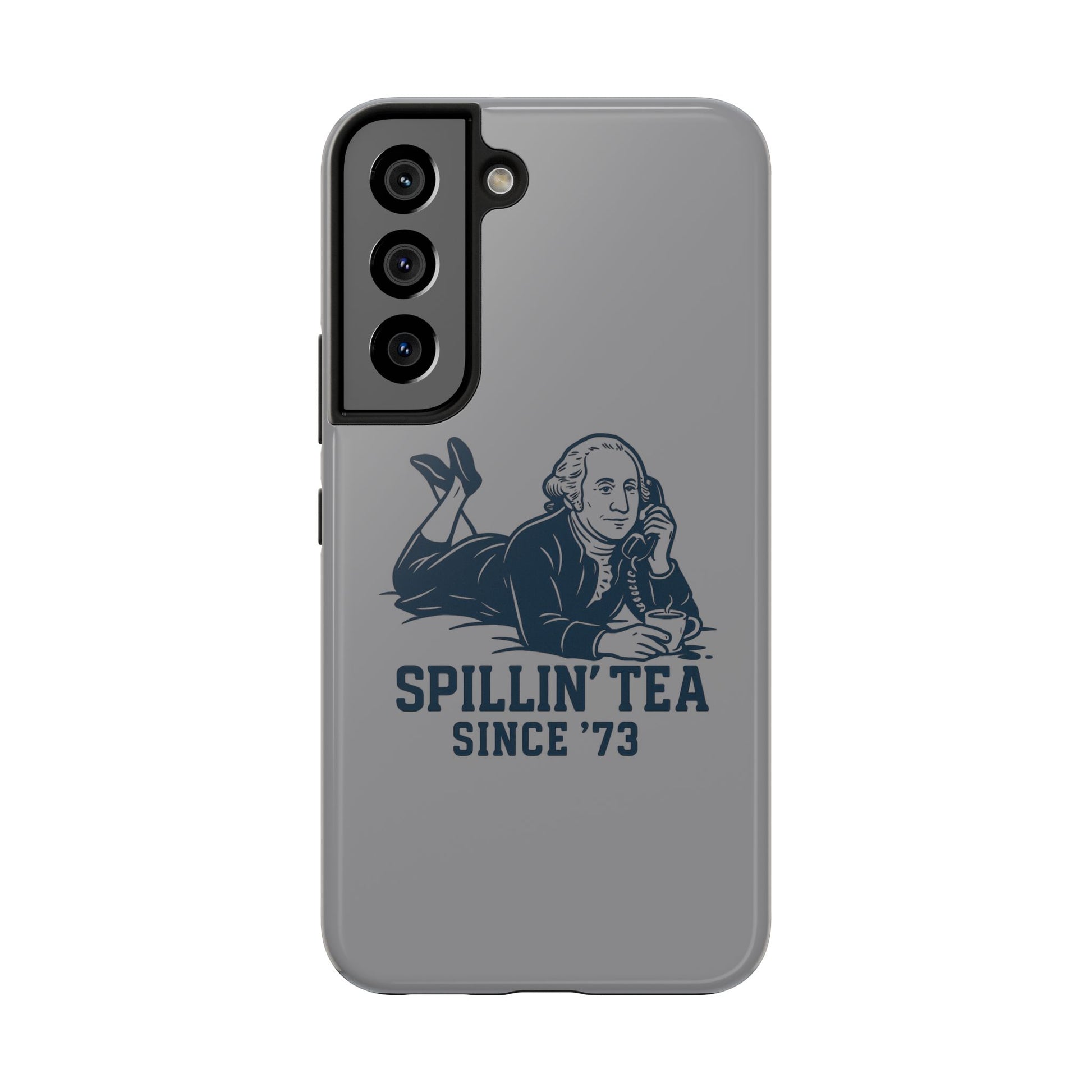 Spillin' Tea Phone Case, Tough Phone Cases for History Lovers, Unique Gift, Durable Phone Cover, Trendy Accessories