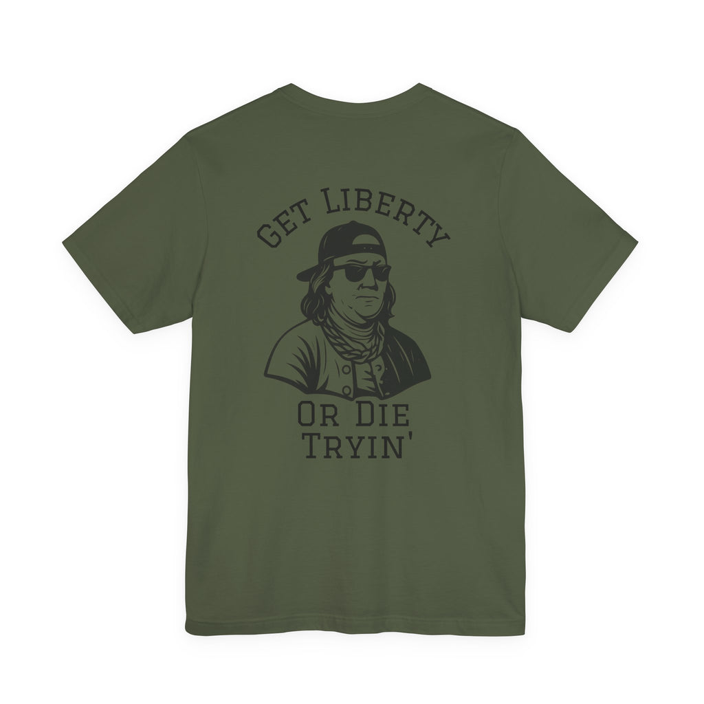 Liberty Graphic Tee - Unisex Jersey Shirt, Casual Wear, Gift for Freedom Lovers, Cool Summer Style, Statement T-Shirt