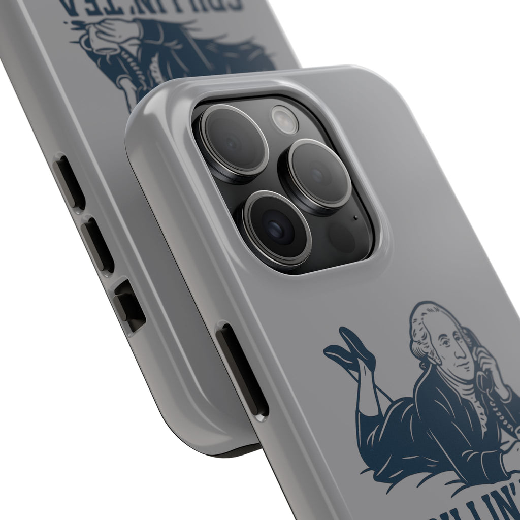 Spillin' Tea Phone Case, Tough Phone Cases for History Lovers, Unique Gift, Durable Phone Cover, Trendy Accessories