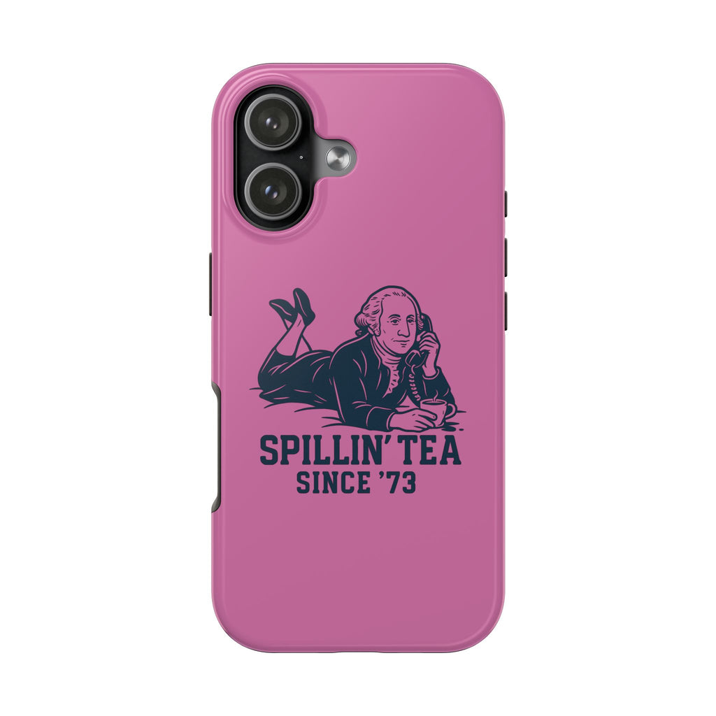 Copy of Spillin' Tea Phone Case, Tough Phone Cases for History Lovers, Unique Gift, Durable Phone Cover, Trendy Accessories