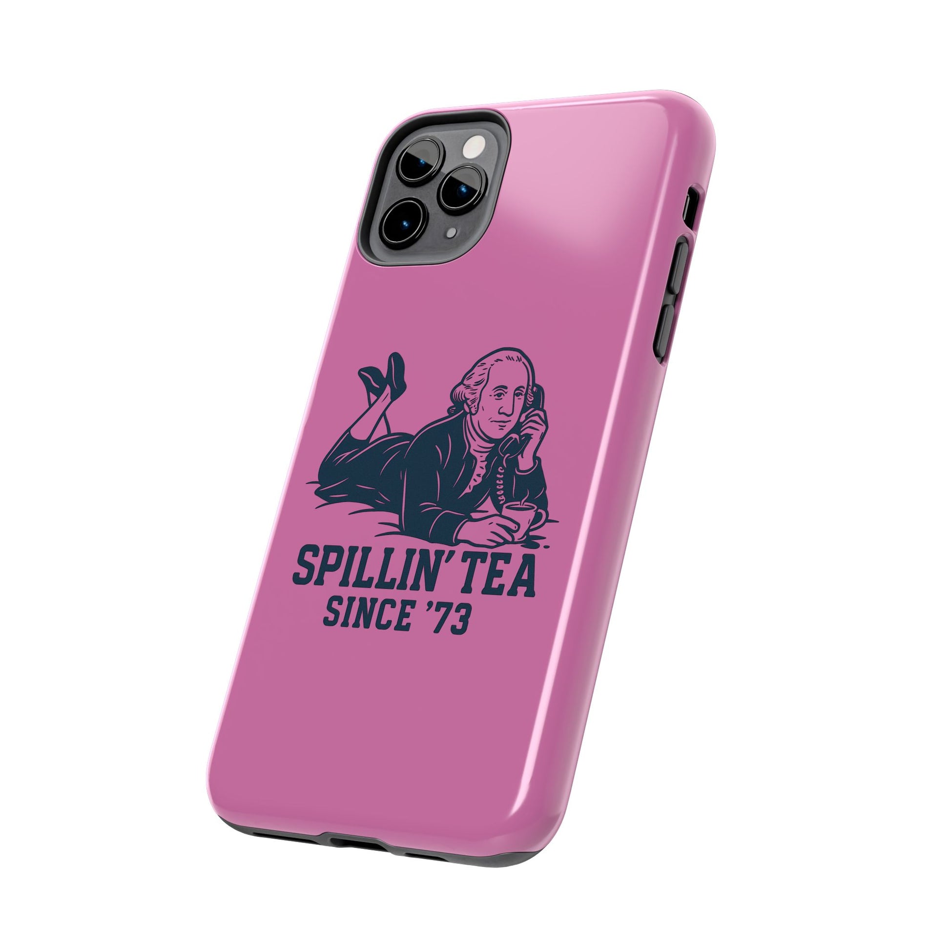 Copy of Spillin' Tea Phone Case, Tough Phone Cases for History Lovers, Unique Gift, Durable Phone Cover, Trendy Accessories