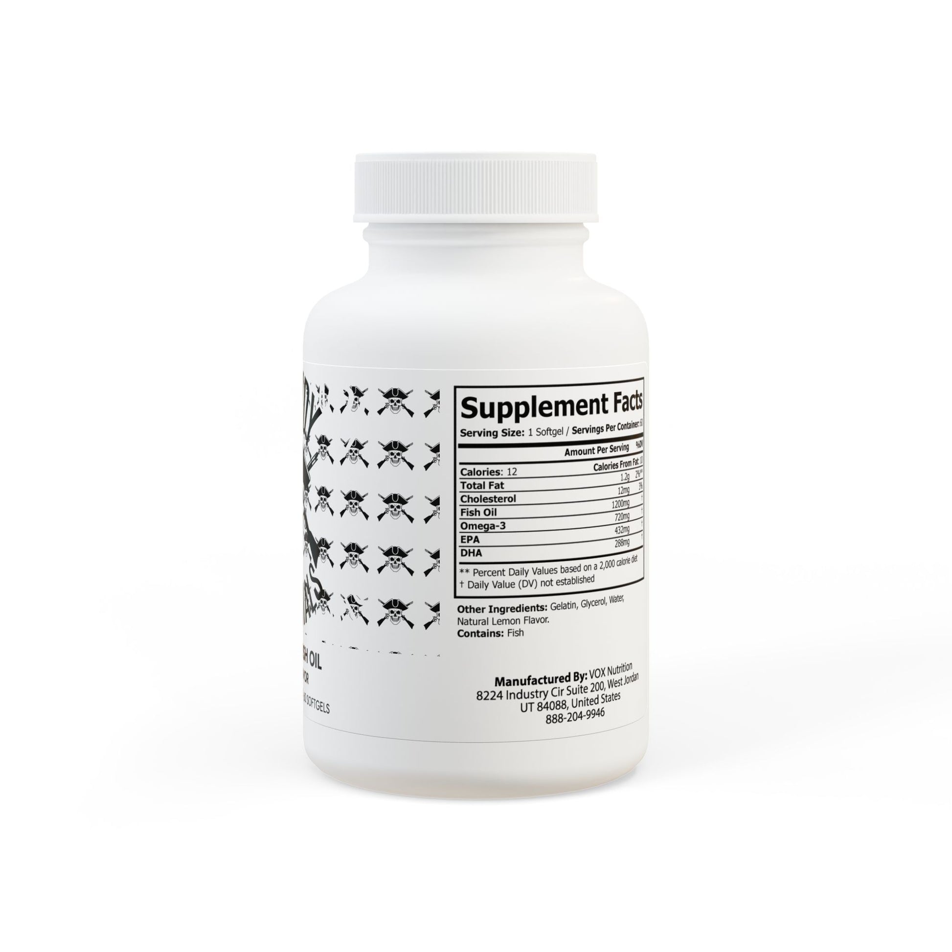 Omega 3 Fish Oil Supplement (60 Softgels)