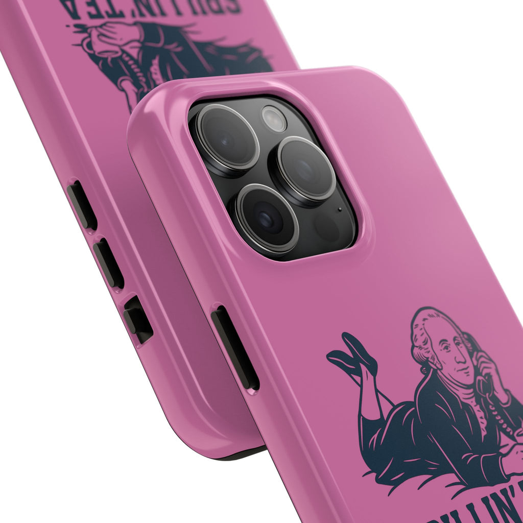 Copy of Spillin' Tea Phone Case, Tough Phone Cases for History Lovers, Unique Gift, Durable Phone Cover, Trendy Accessories